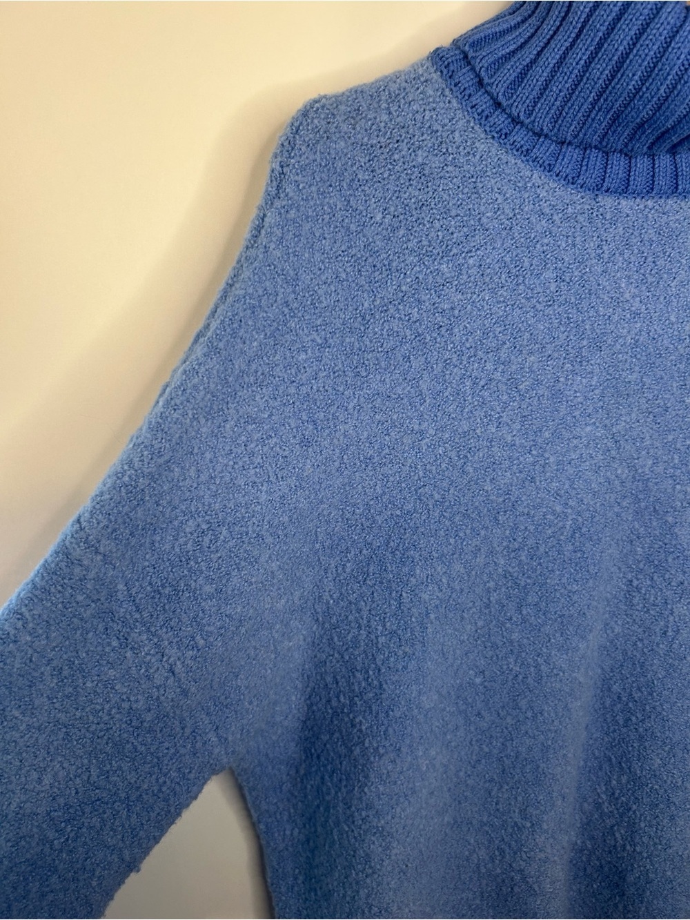 OFFLINE By Aerie Women’s Periwinkle Blue Natural Chillside Boucle Sweater, XS - Picture 5 of 10